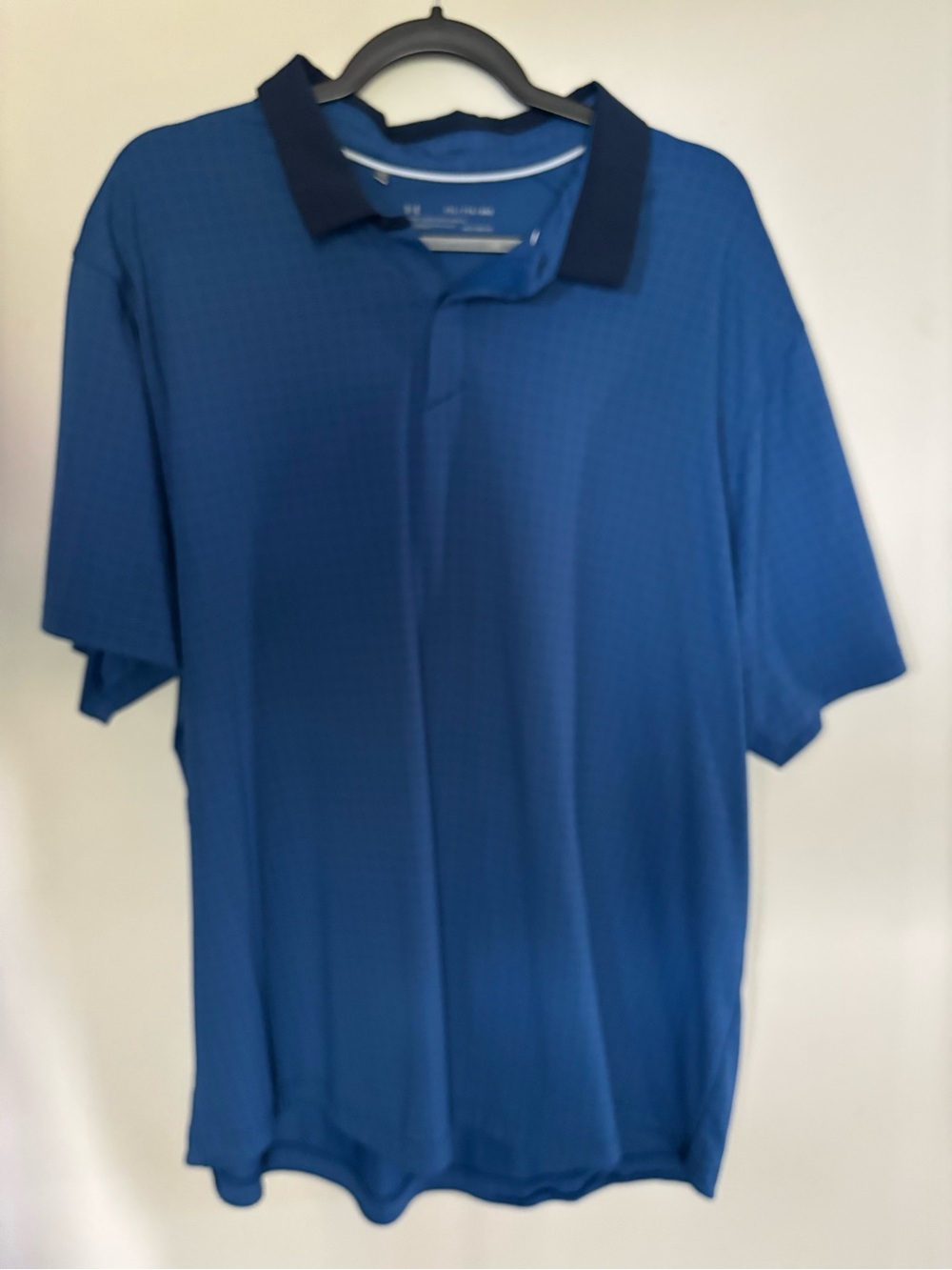 Under Armour Men's Royal Blue Polo with Dark Navy Collar